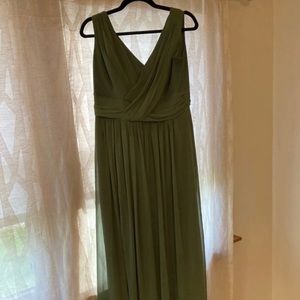 Green bridesmaid dress